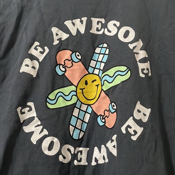 Wonder Nation Be Awesome T-Shirt with Short Sleeves Boy's Size XL - Picture 3 of 5